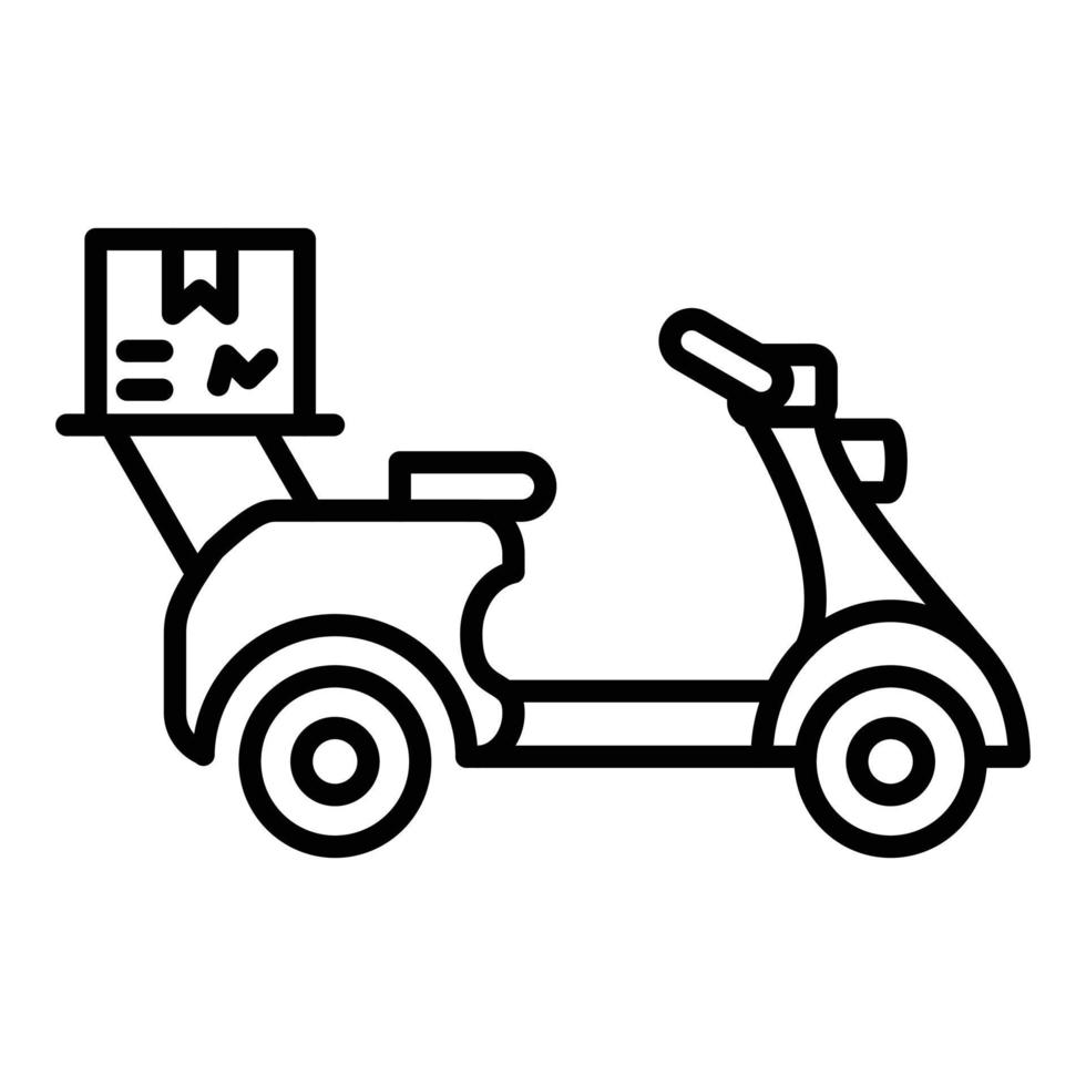 Delivery Scooter Icon Style vector