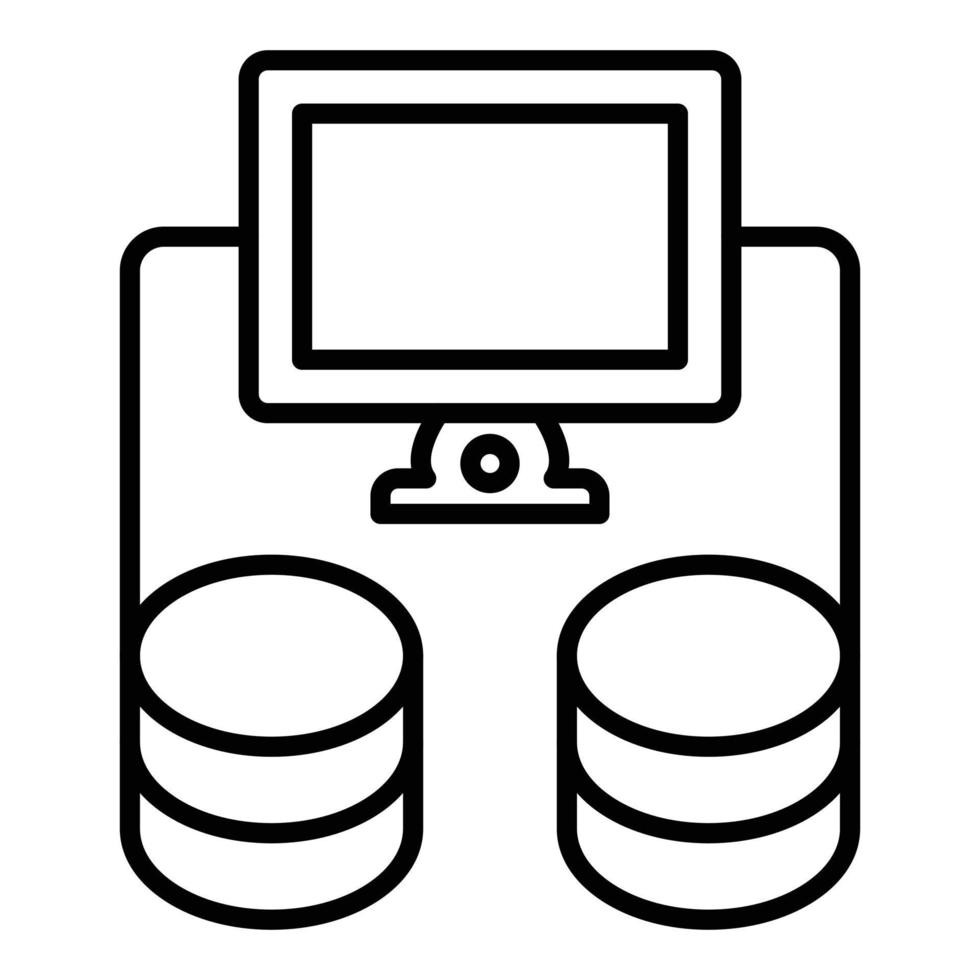 Database Icon Style vector