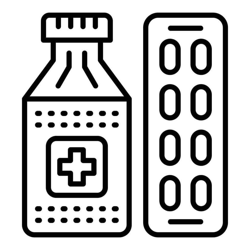 Antibiotic Icon Style vector