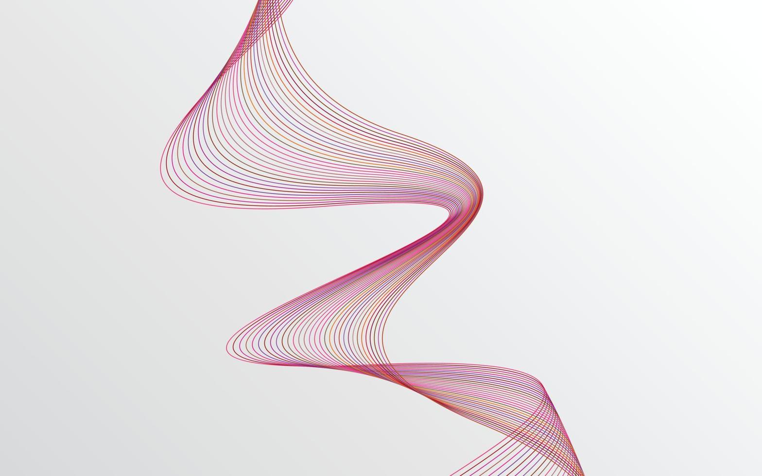 elegante diseño de fondo abstracto de líneas onduladas rojas vector