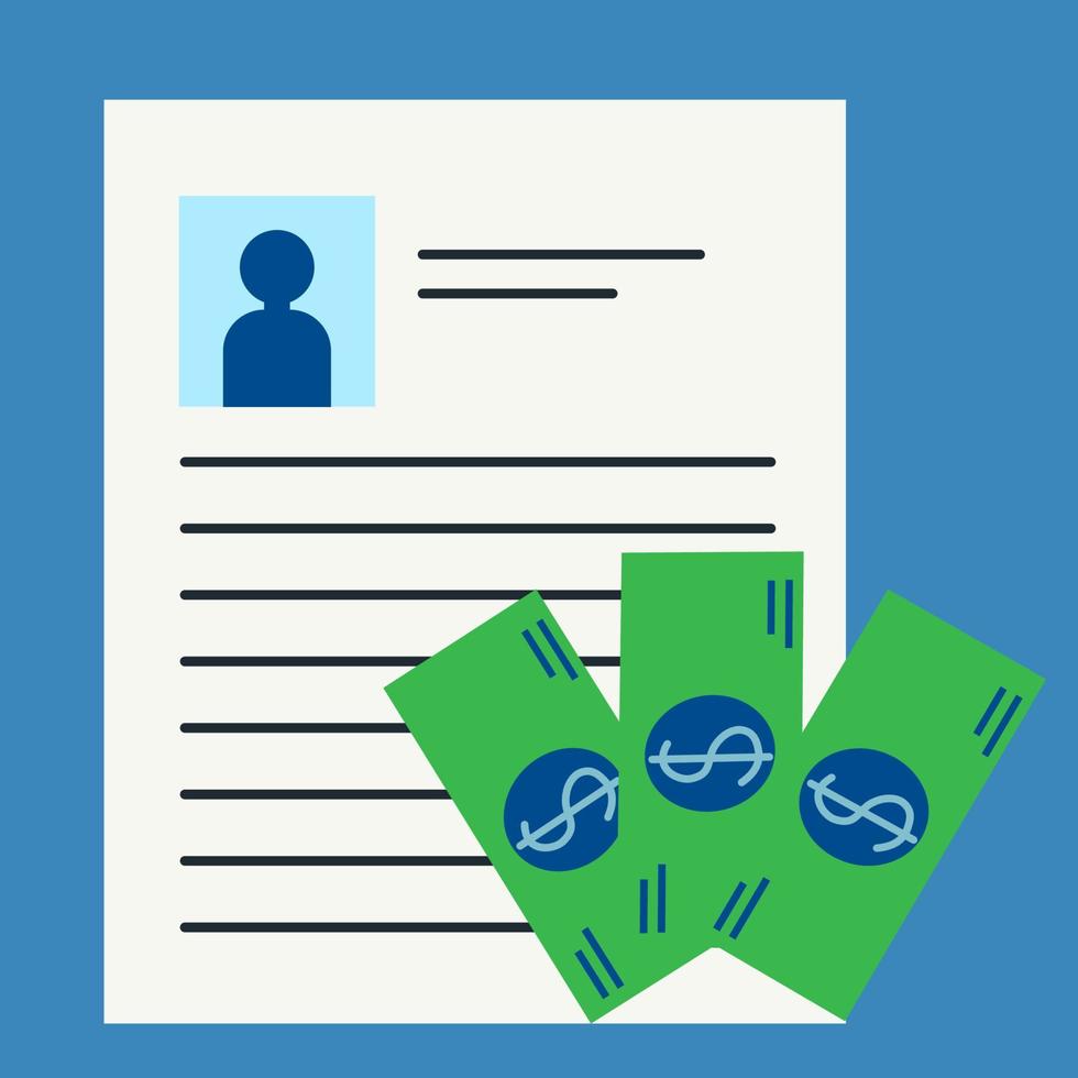 Nepotism in recruitment concept. Corruption in hiring process vector