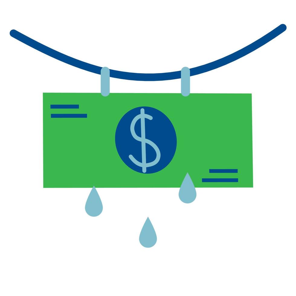 Money laundering concept. Illustration of corruption vector