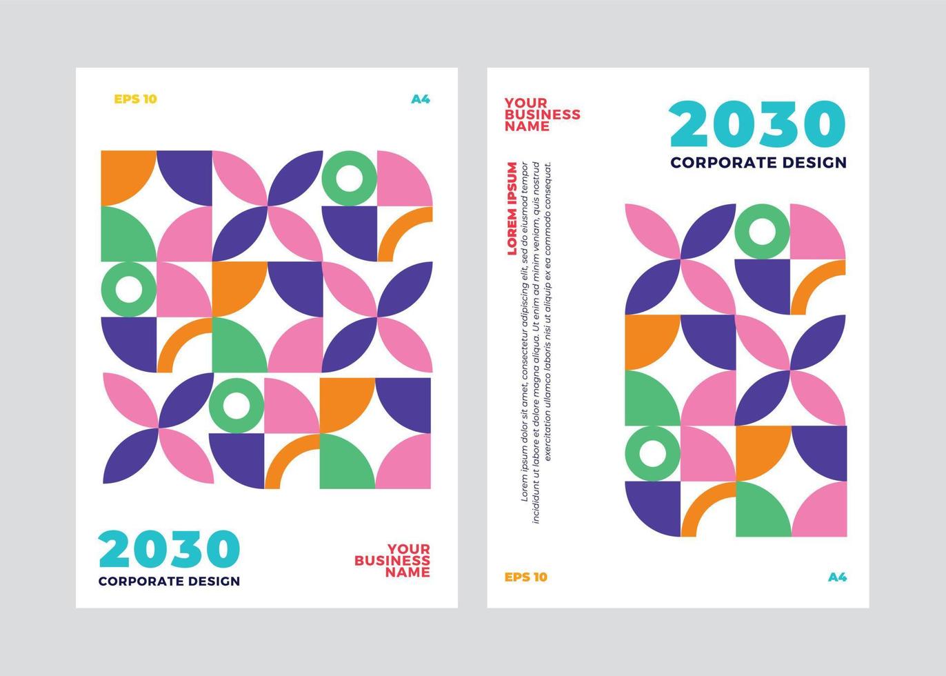 business book cover design template in a4 for brochure, annual report, magazine,poster, corporate presentation, portfolio, flyer, banner, website. vector