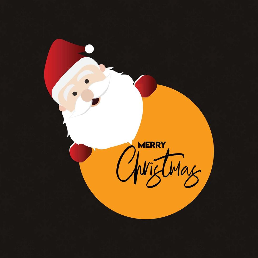 diseño de tarjeta de navidad con diseño elegante y vector de fondo oscuro