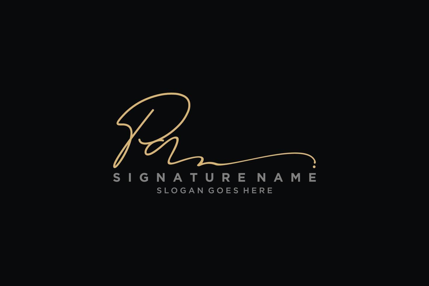 Initial PA Letter Signature Logo Template elegant design logo Sign Symbol template vector icon