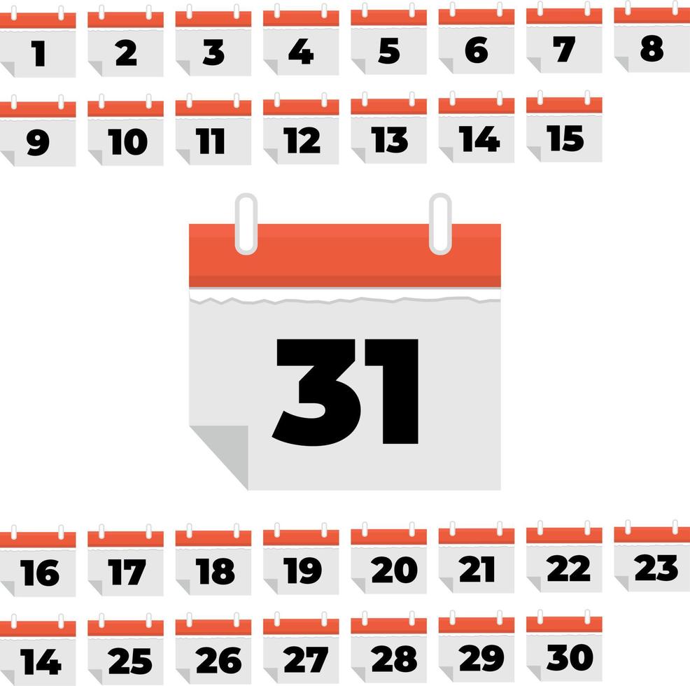 calendar icon vector in white background