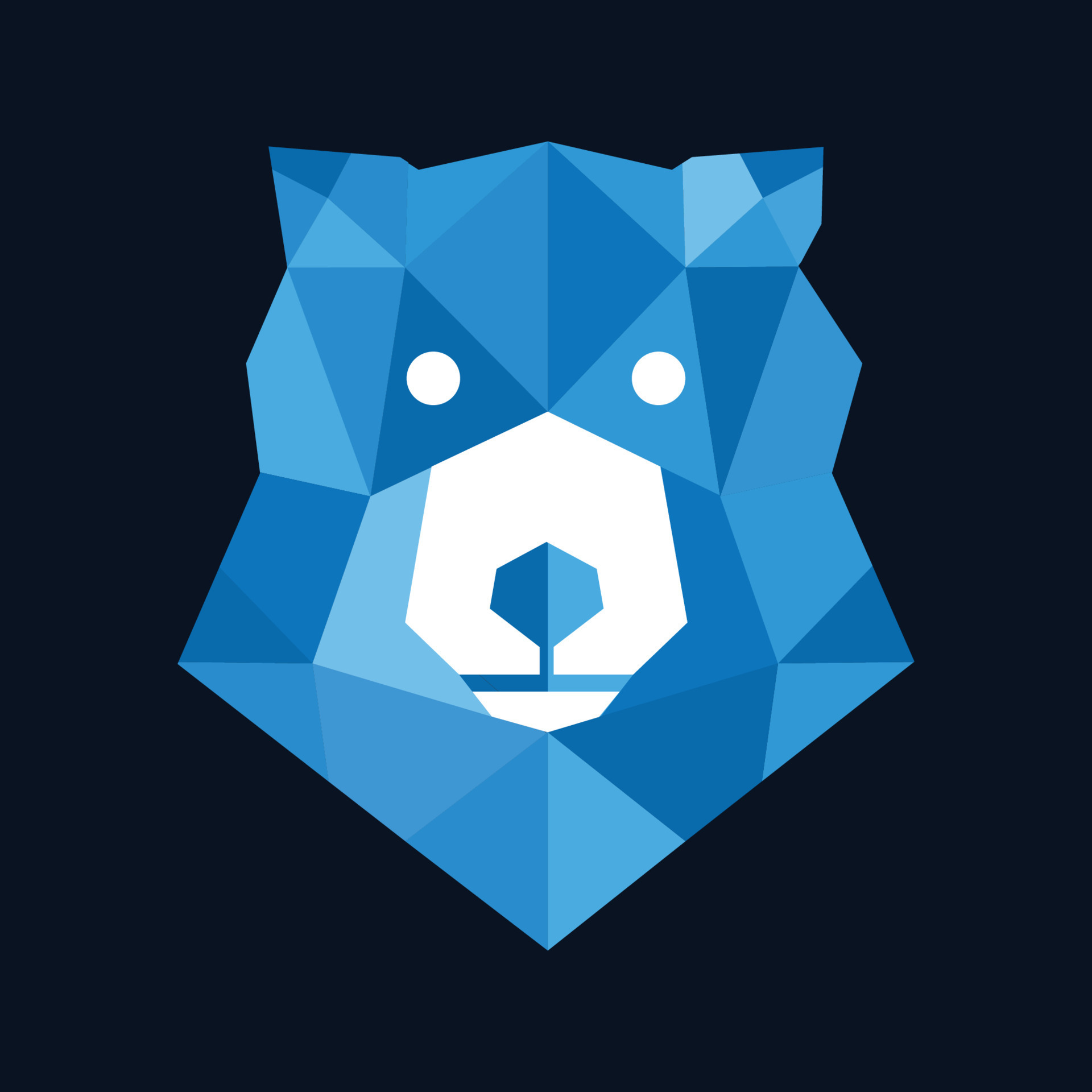 Bear Logo Poly 12855913 Vector Art at Vecteezy
