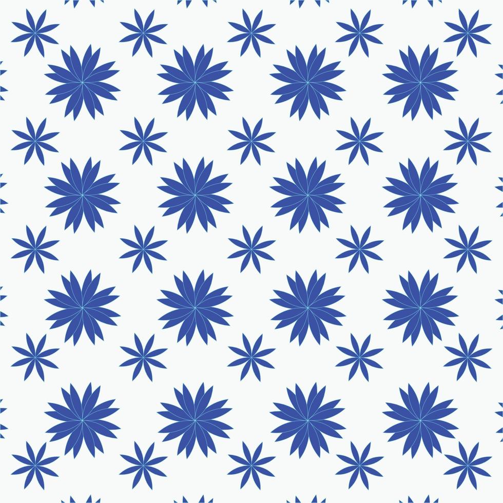 flowers seamless isolated simple pattern design vector