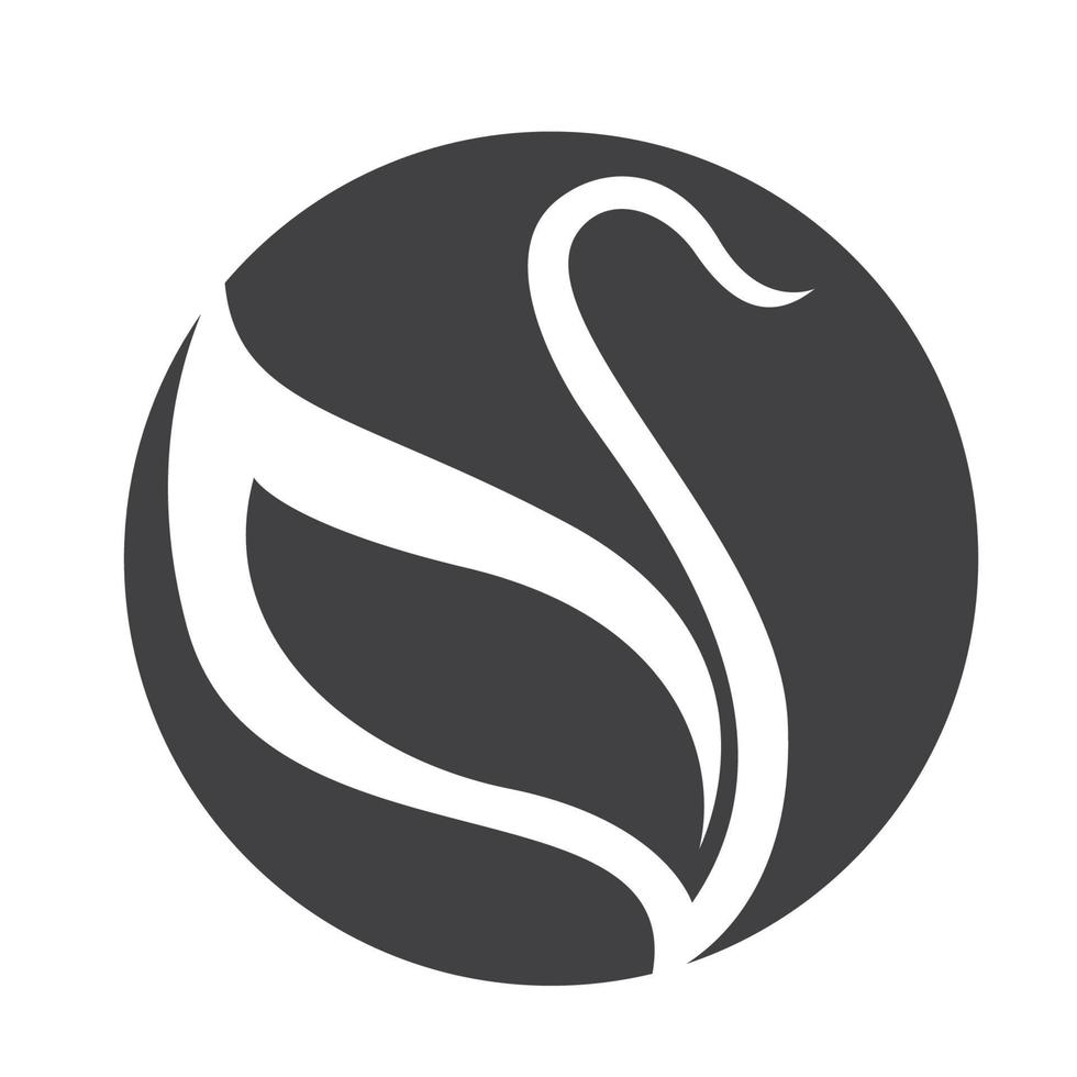 Swan Icon Template Vector Illustration