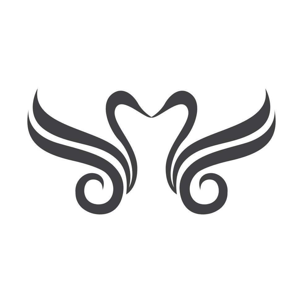 Swan Icon Template Vector Illustration