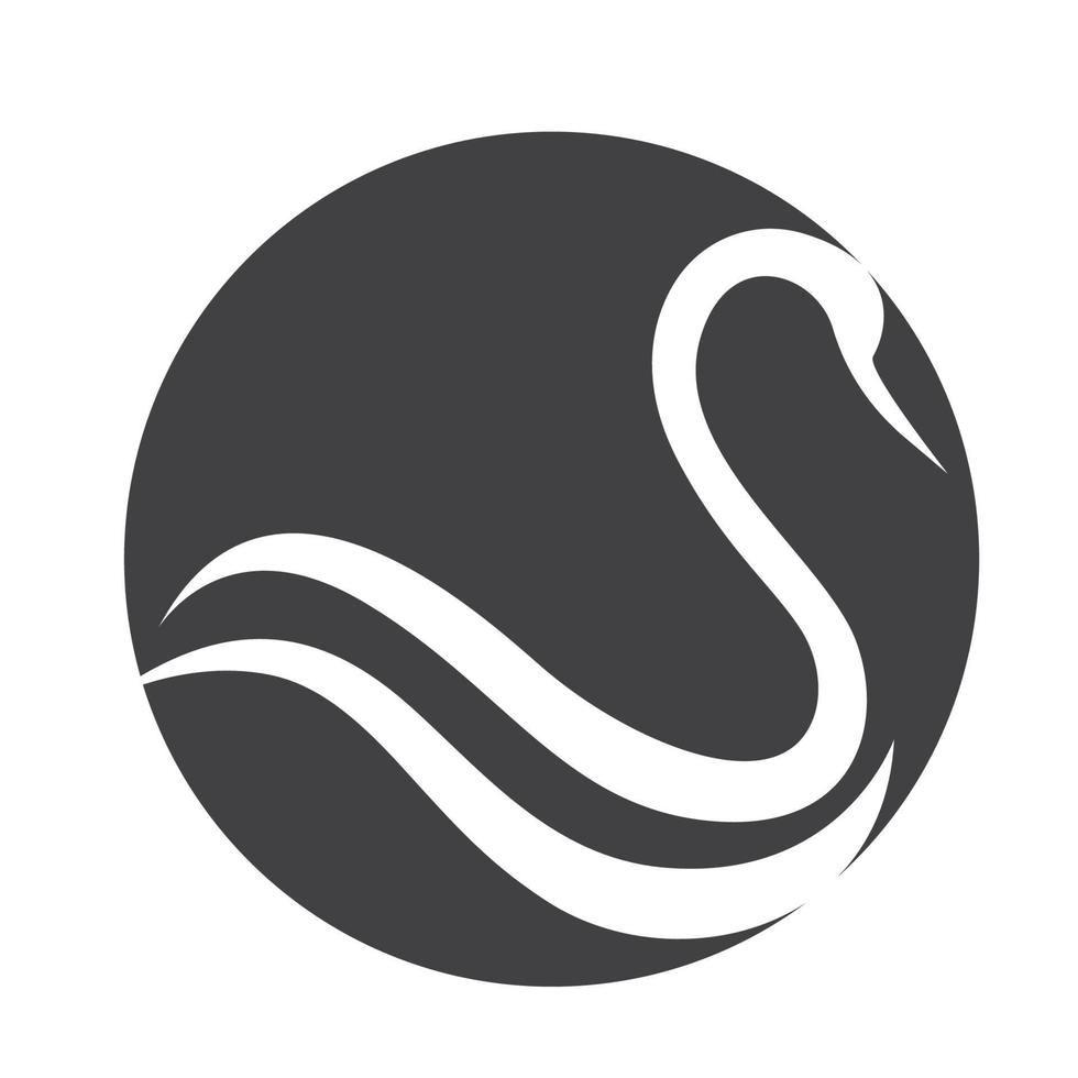 Swan Icon Template Vector Illustration