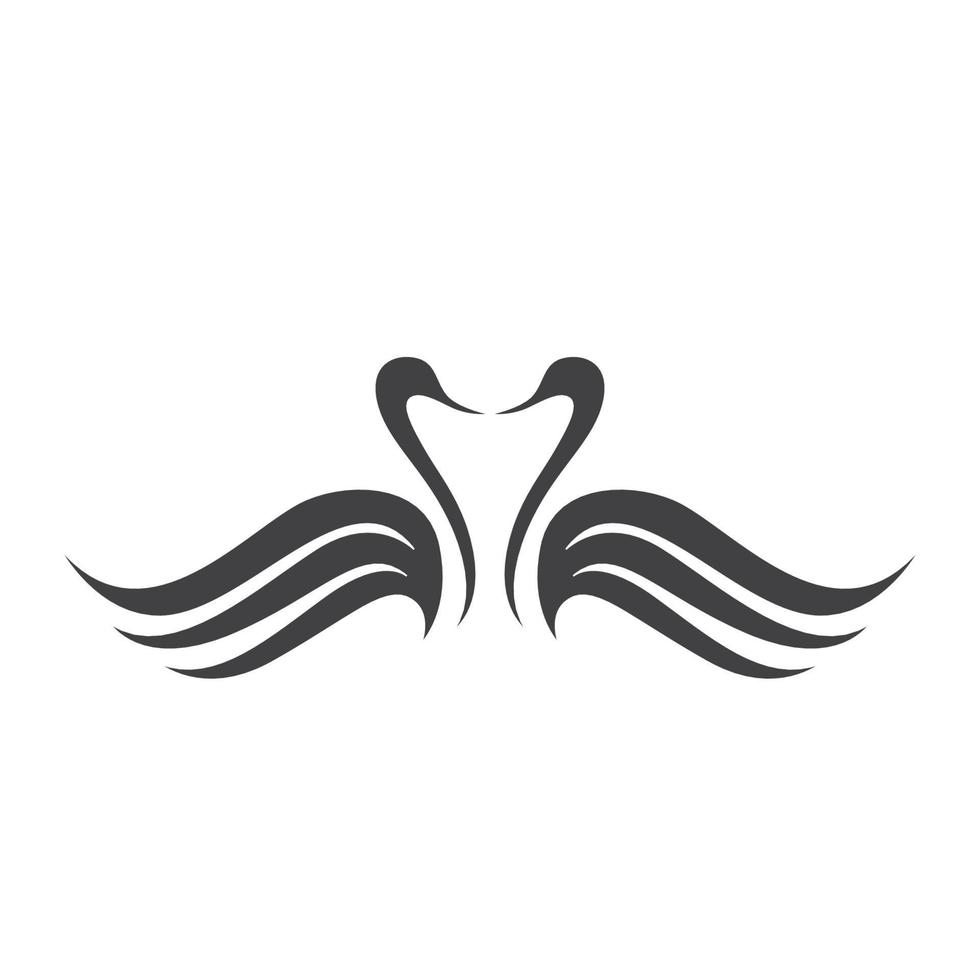 Swan Icon Template Vector Illustration