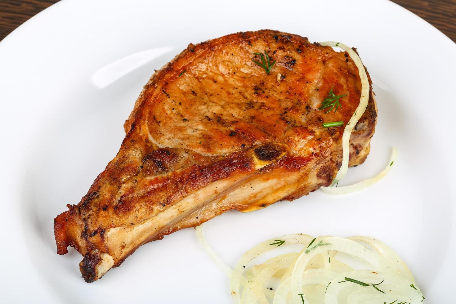 Grilled pork view photo
