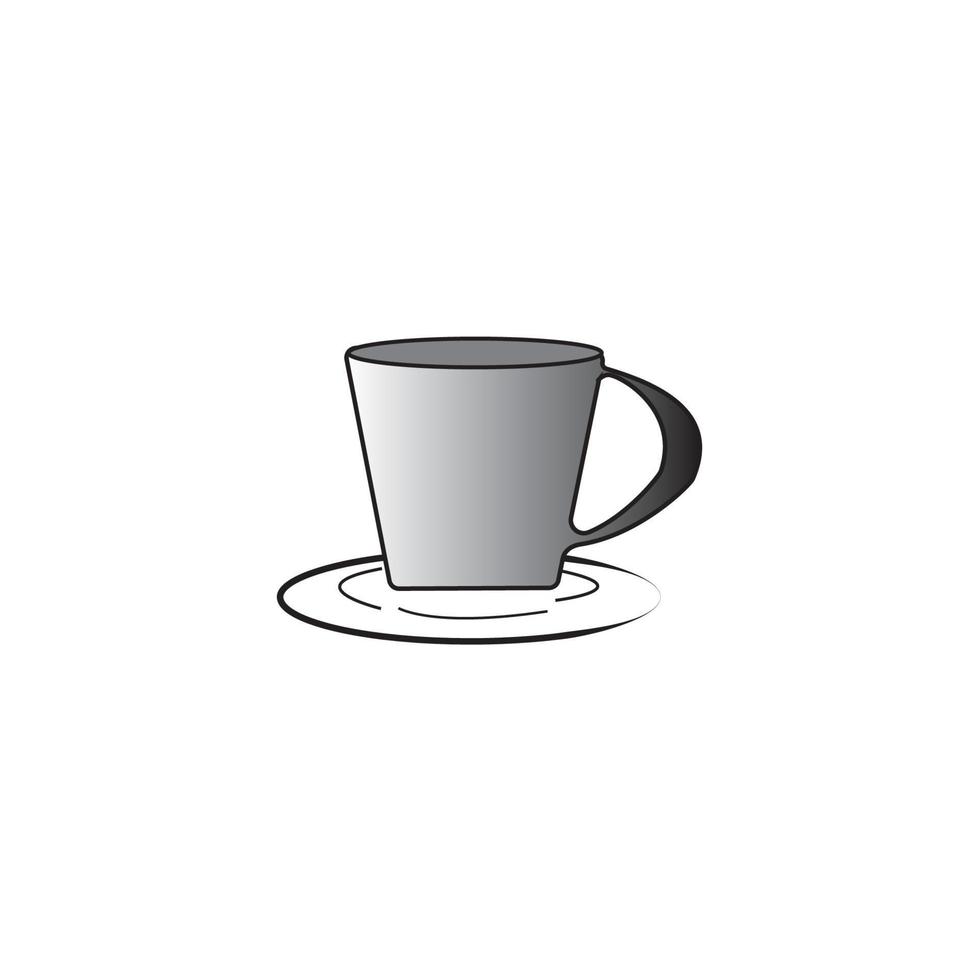 logotipo de icono de taza vector