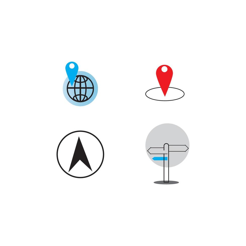 Navigation icon logo, vector design