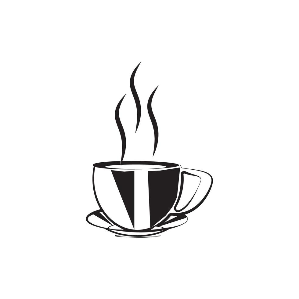 Cup icon logo vector