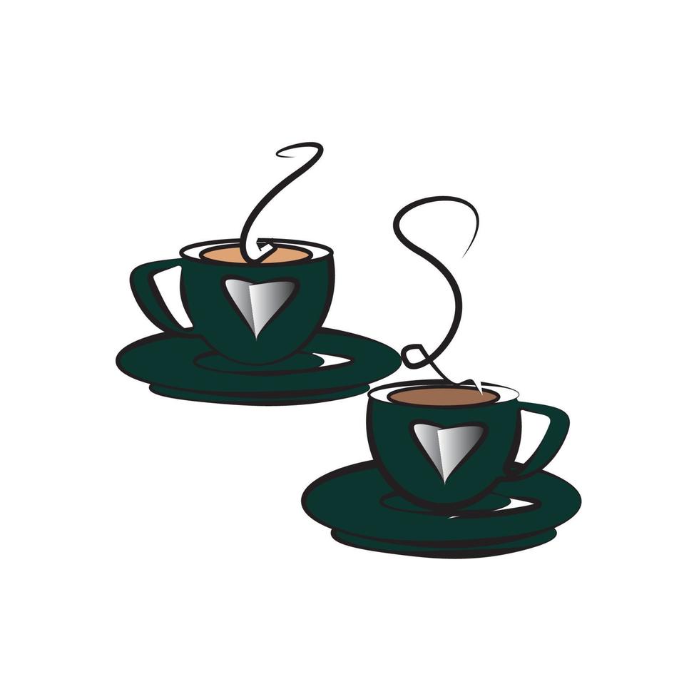 Cup icon logo vector