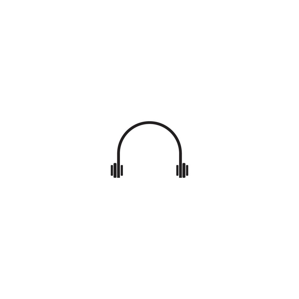 logotipo de icono de auricular, diseño vectorial vector