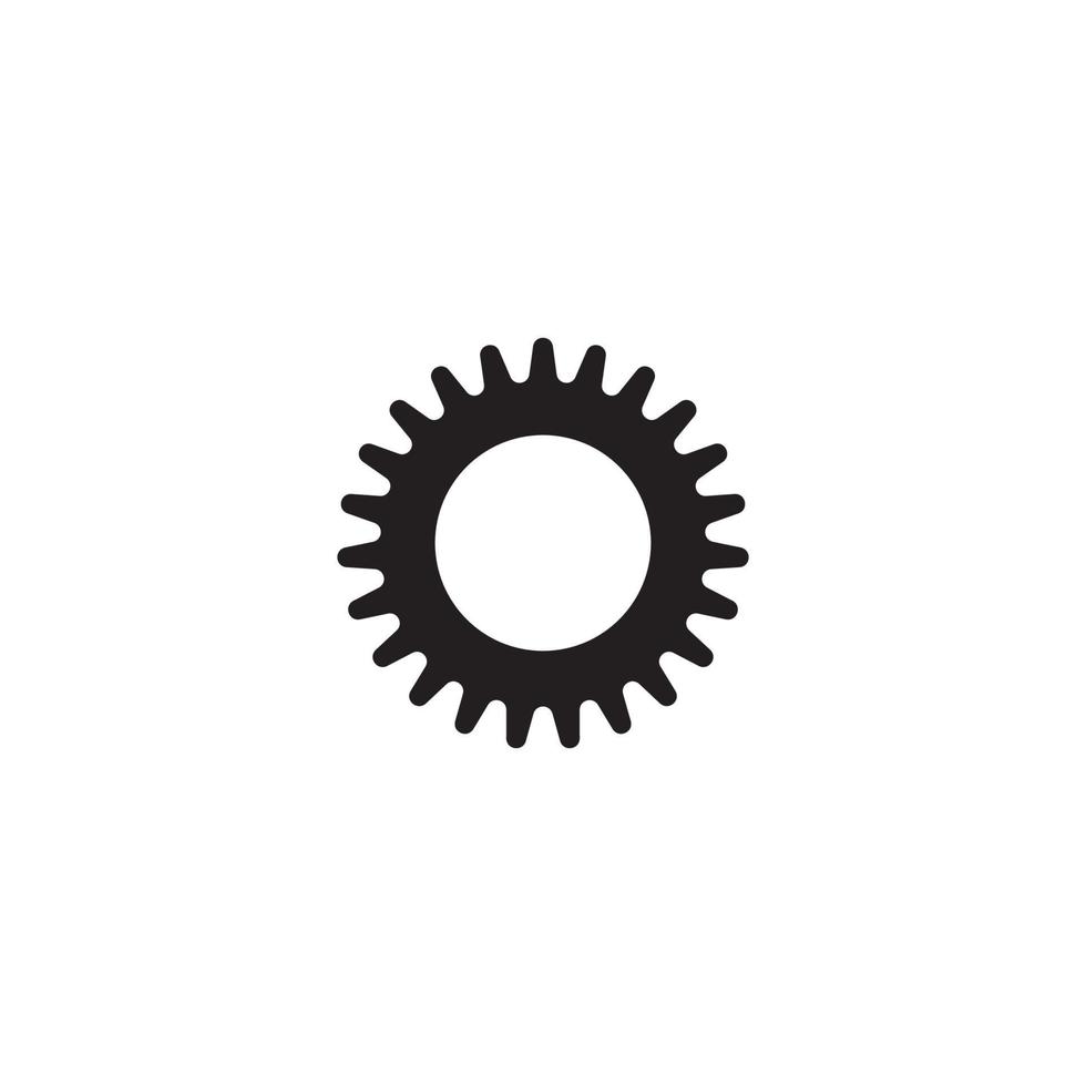 Gear icon logo, vector design