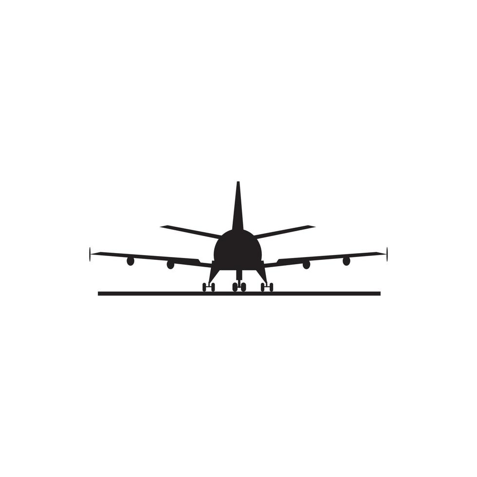 Airplane icon logo, vector design