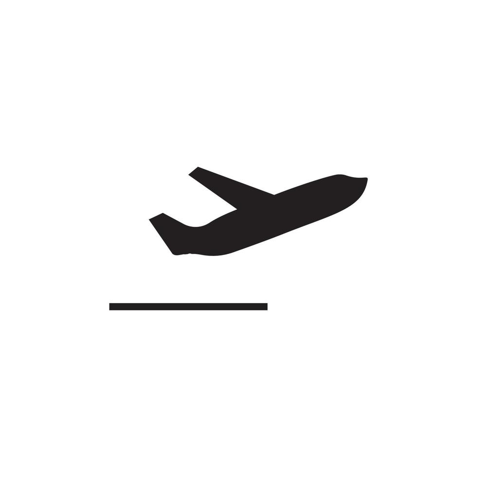 Airplane icon logo, vector design