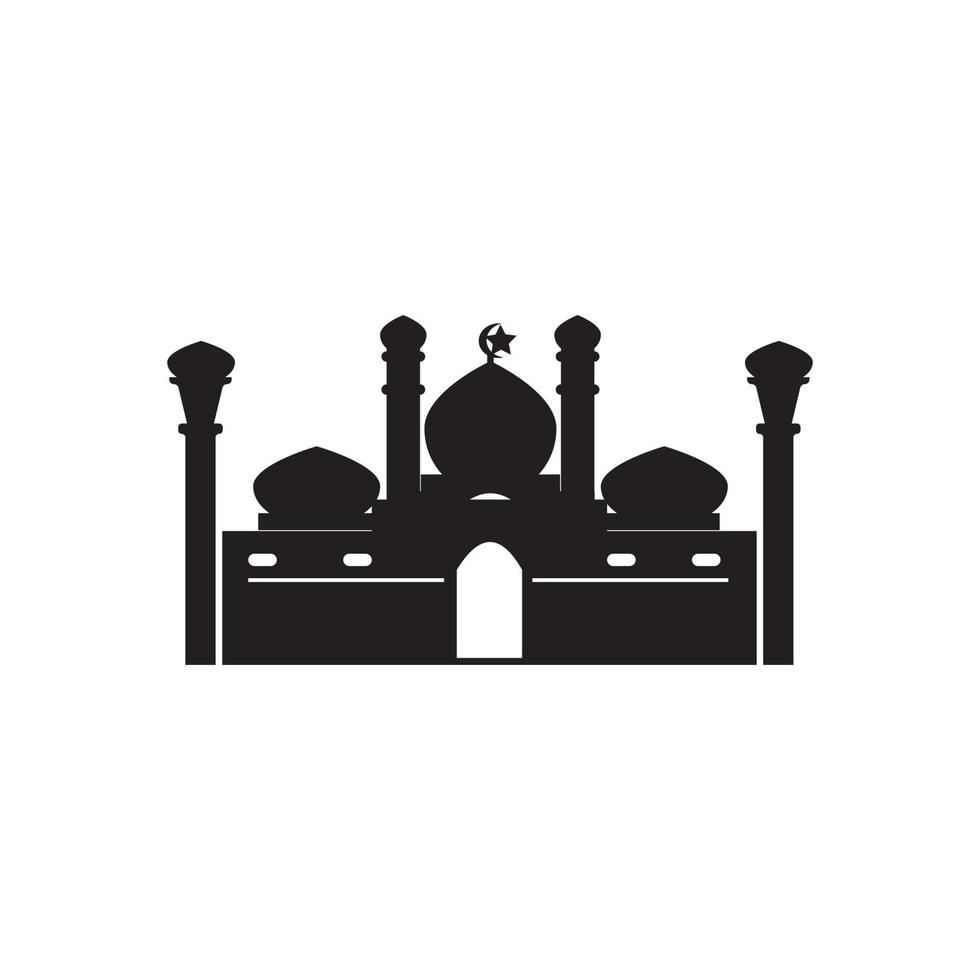 Mosque icon logo, vector design