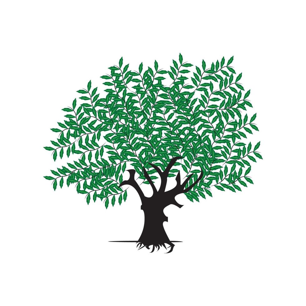 logotipo de icono de árbol, diseño vectorial vector