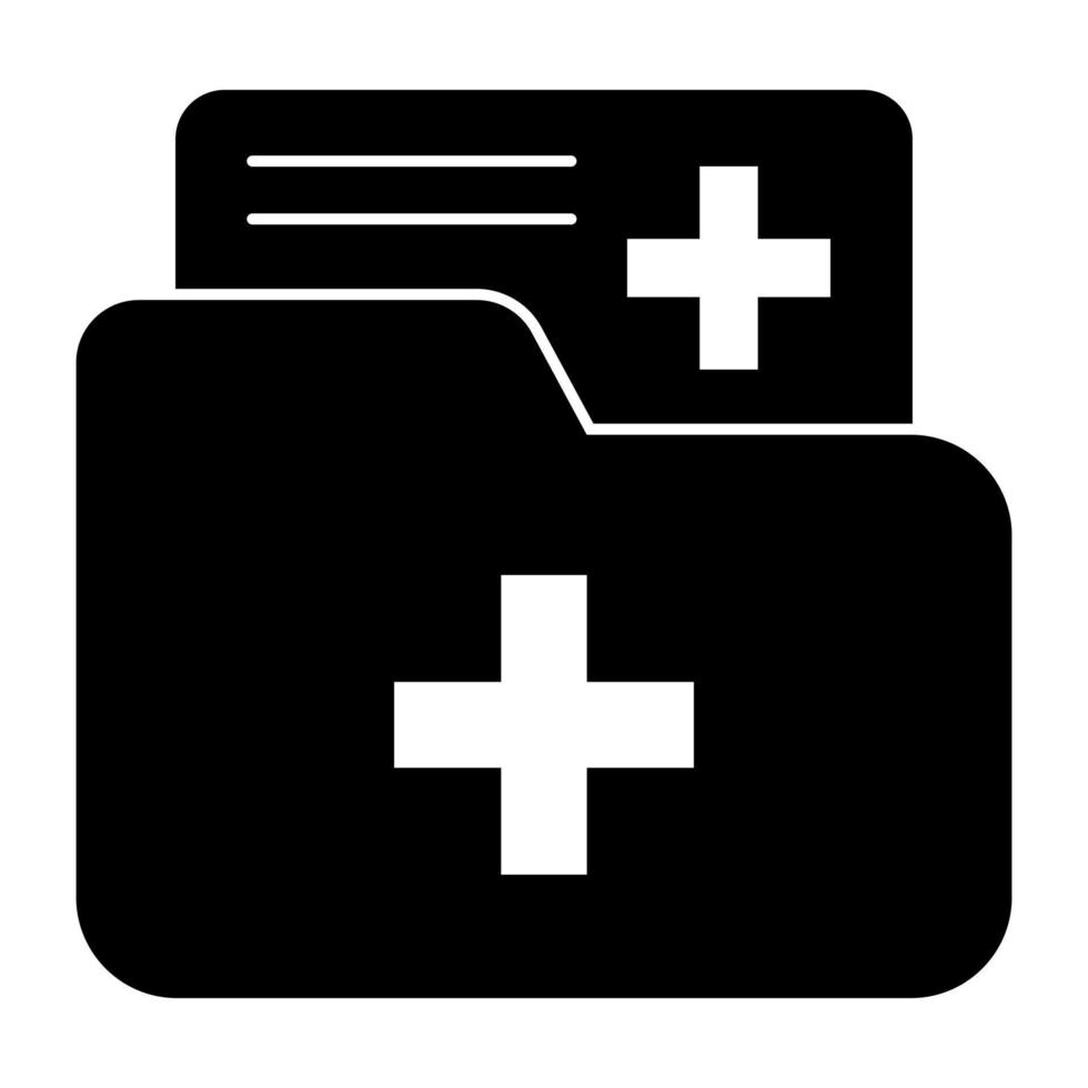 Premium download icon of medical folder vector