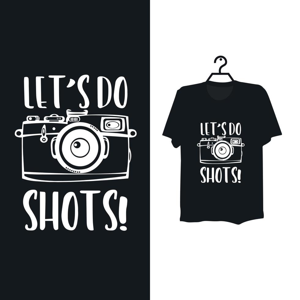diseño de plantilla de camiseta de cámara. vector