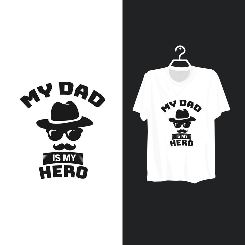 Dad t shirt template design. vector