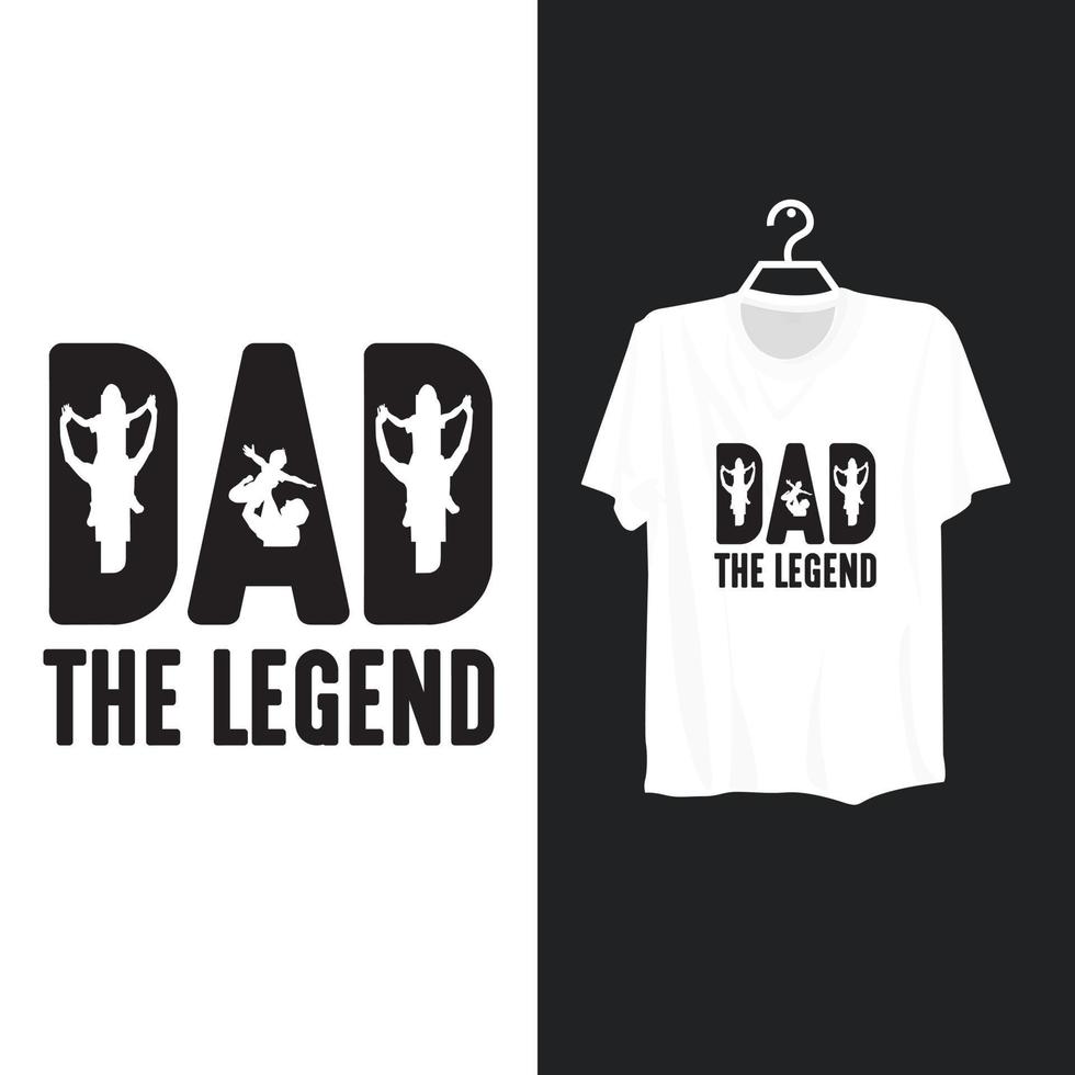 Dad t shirt template design. vector