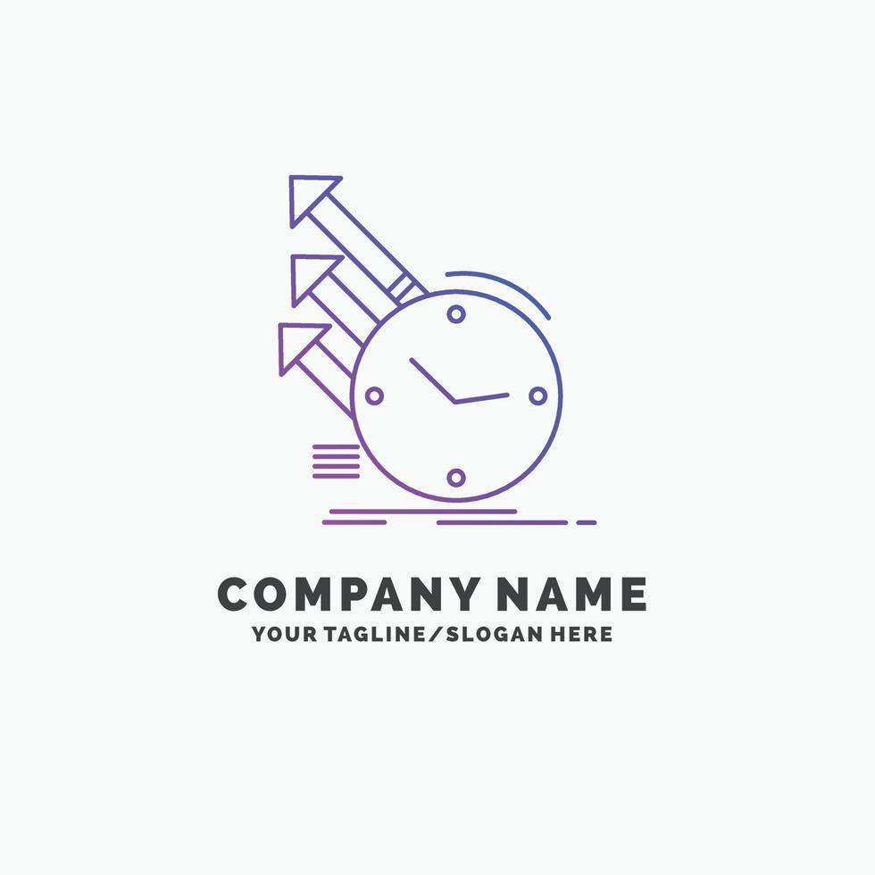 detection. inspection. of. regularities. research Purple Business Logo Template. Place for Tagline vector