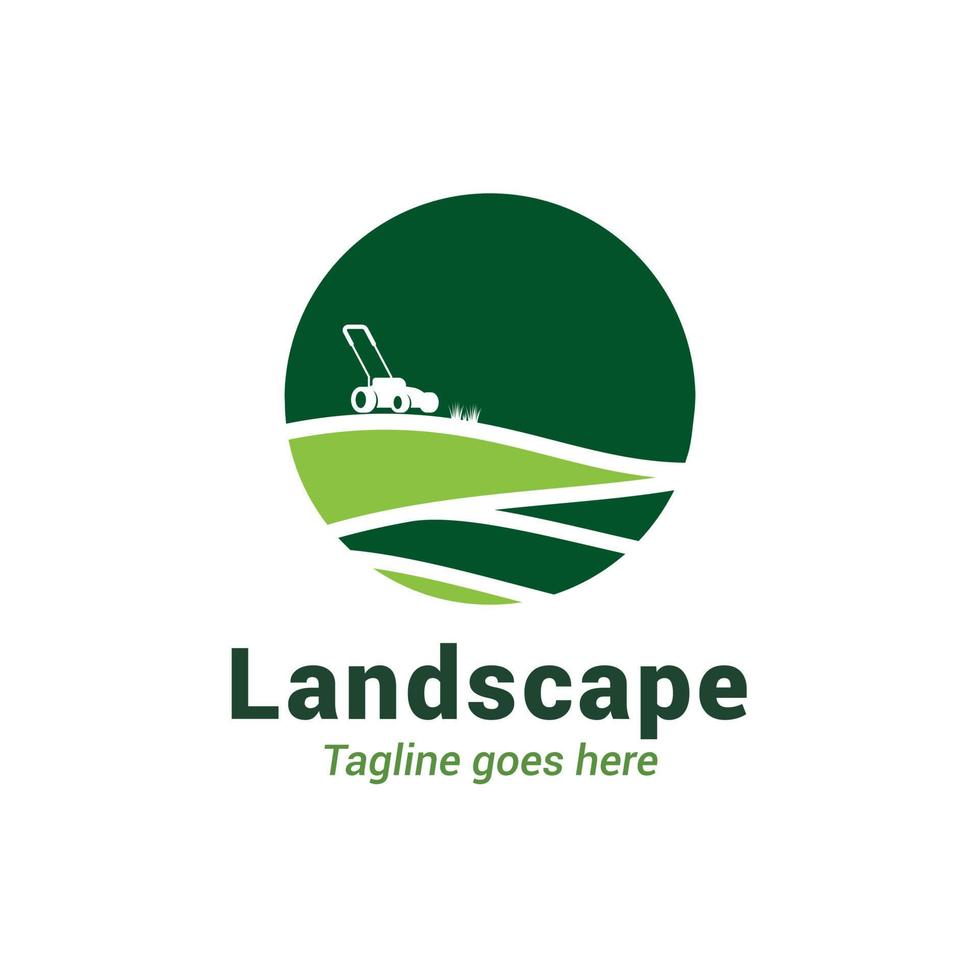 Lawn care logo vector