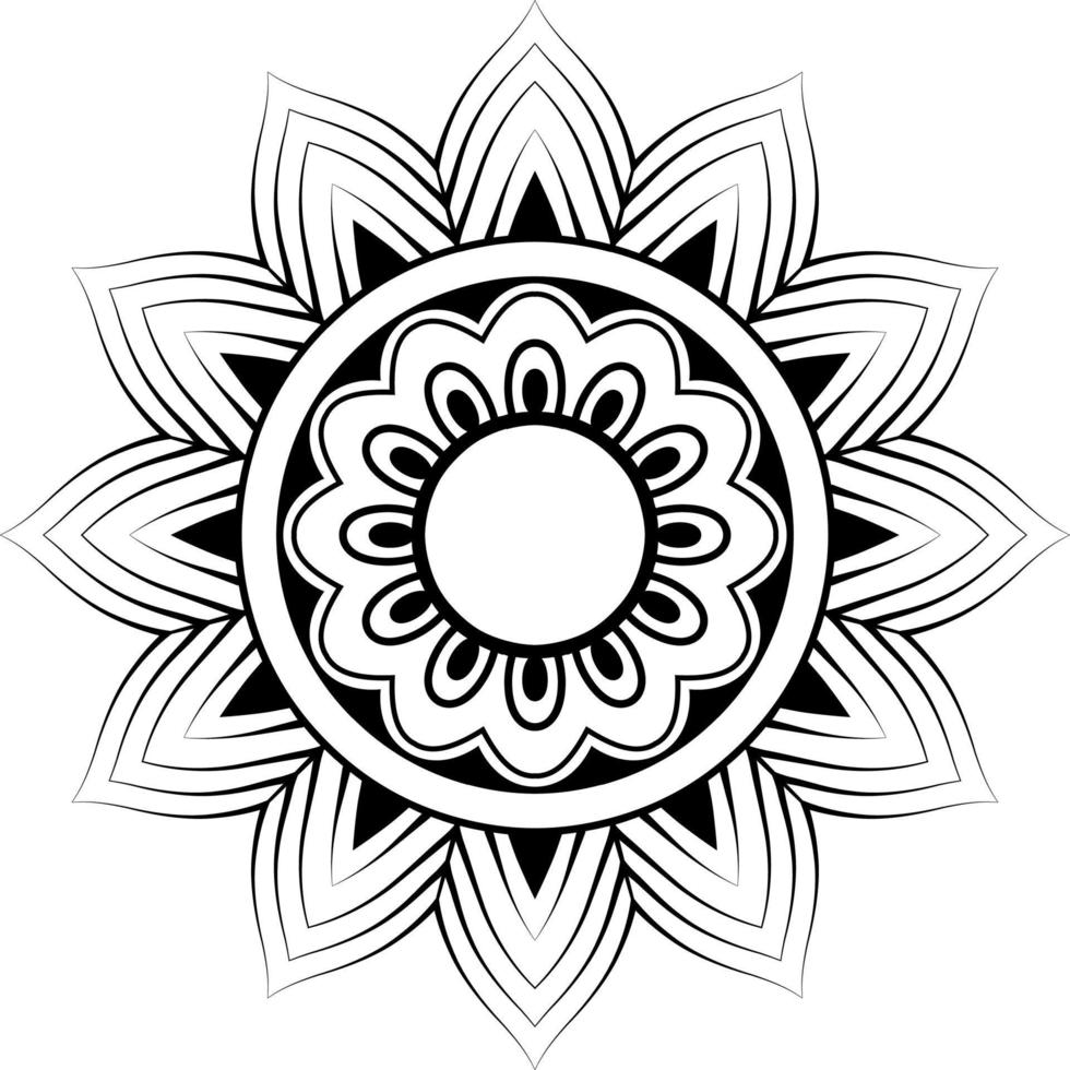 diseño creativo de mandala vector