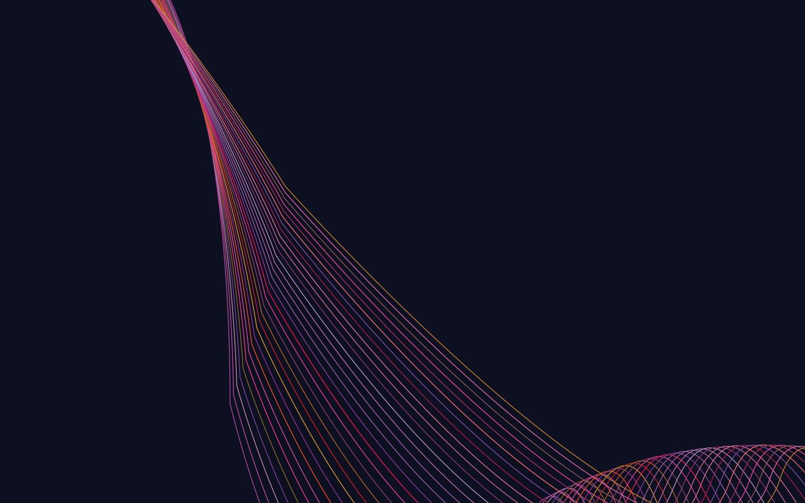 fondo de onda de línea de tecnología de color rojo abstracto vector