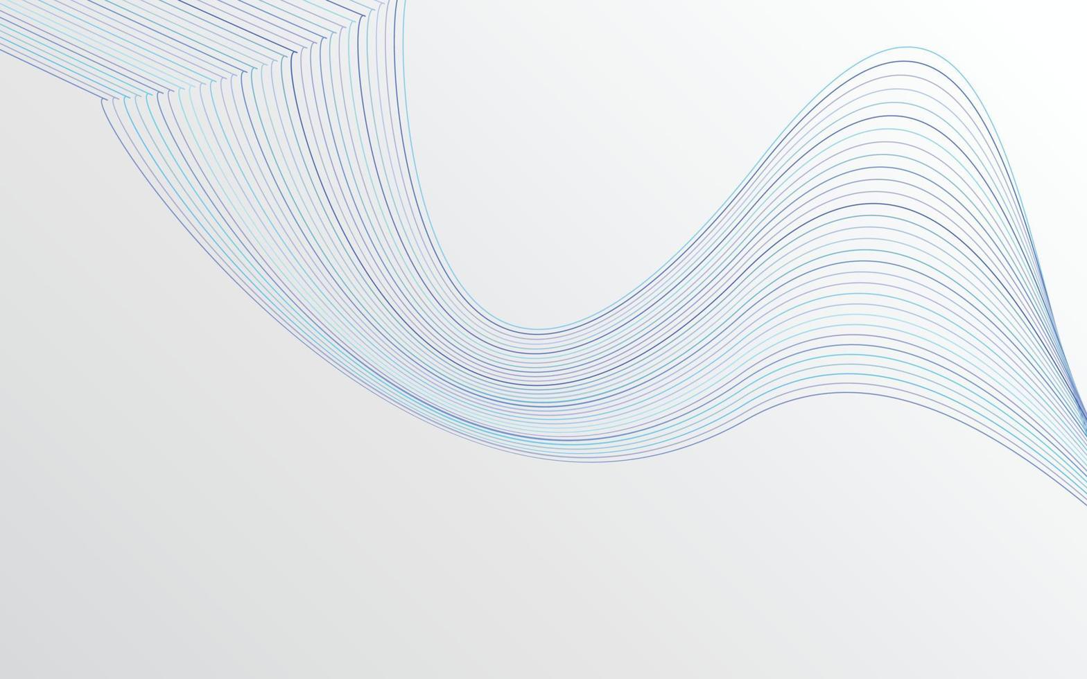 Wave of the blue colored lines. High resolution vector