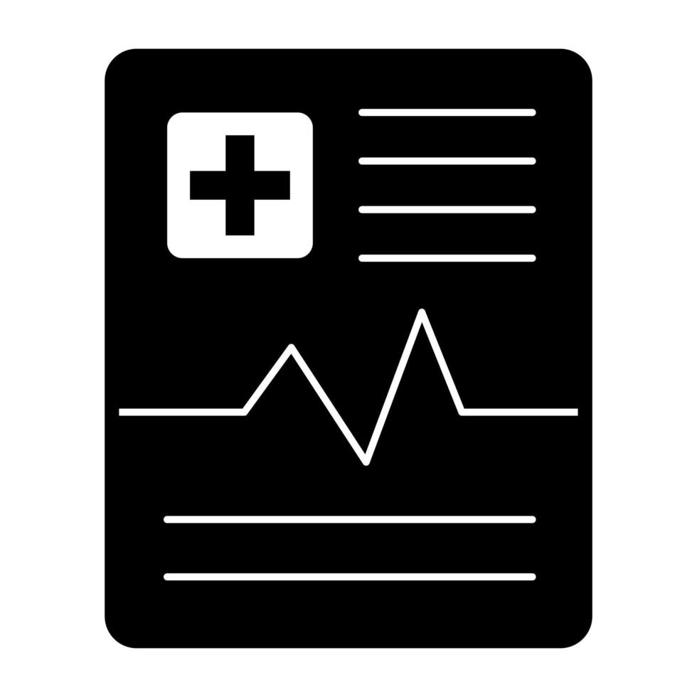 Trendy vector design of heart report