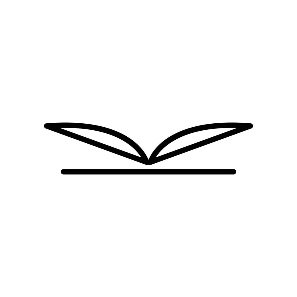 Open book line icon illustration. icon illustration related to read. Simple vector design editable.