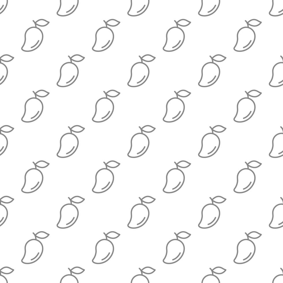 Mango seamless pattern background . vector