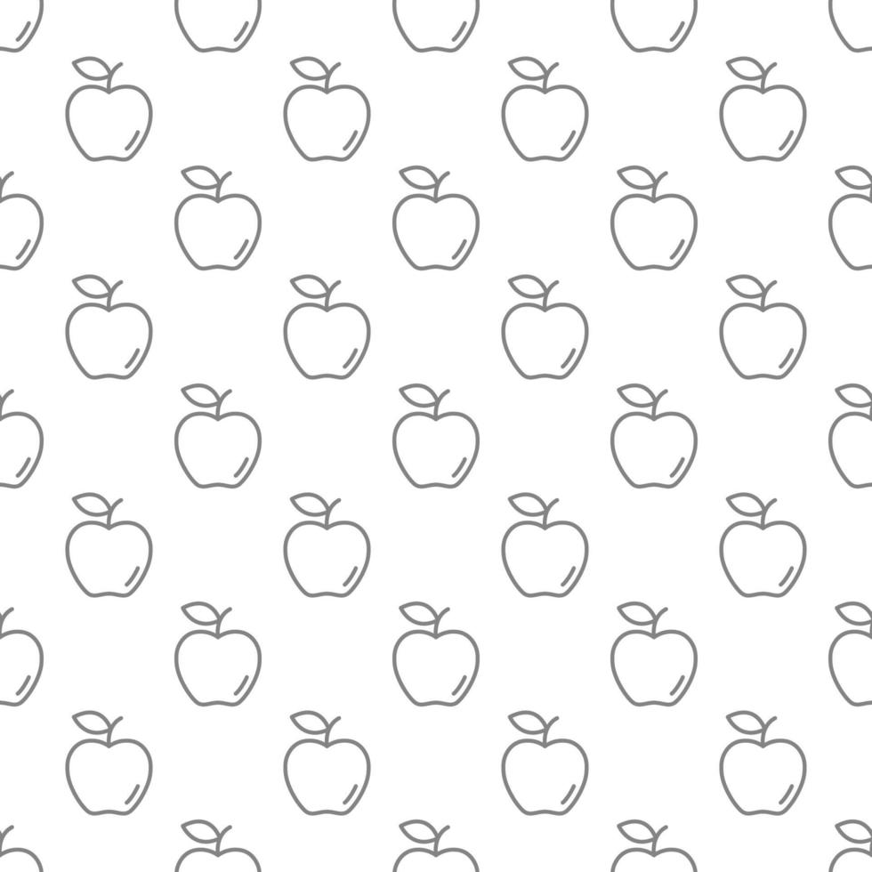 Apple seamless pattern background . vector