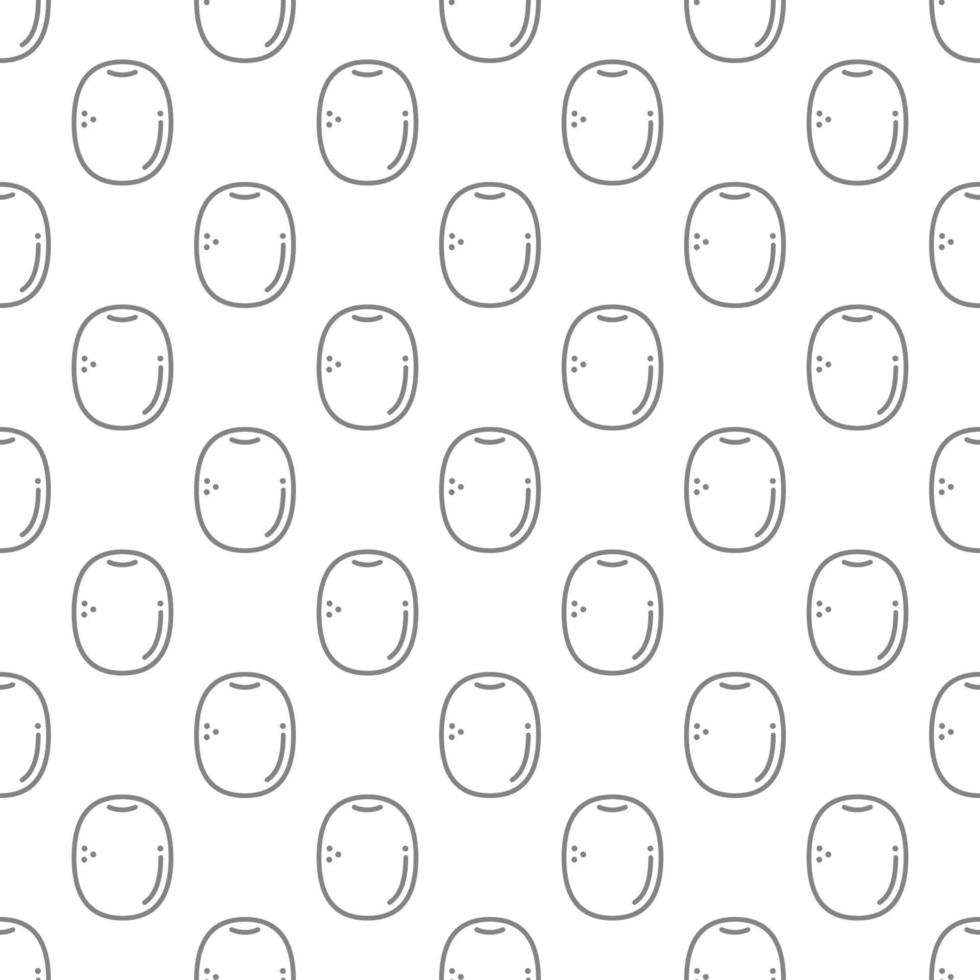 Kiwi seamless pattern background . vector
