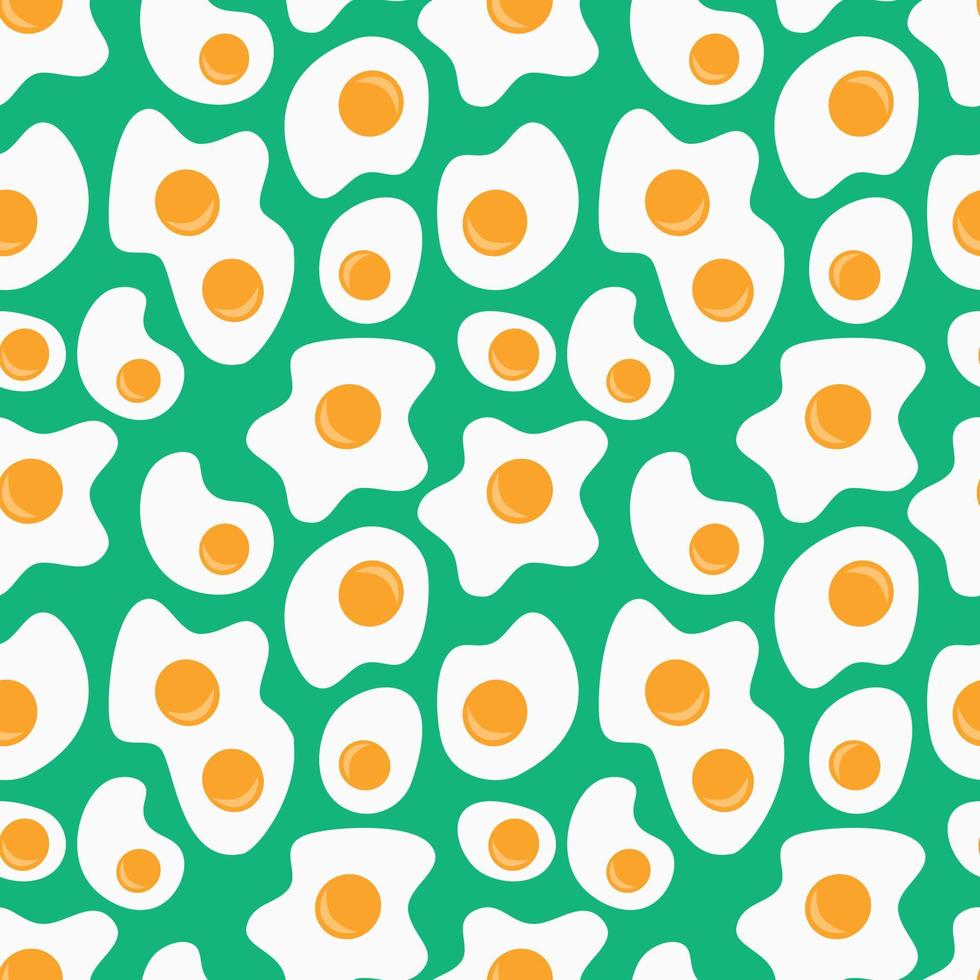 Seamless pattern with scrambled eggs vector