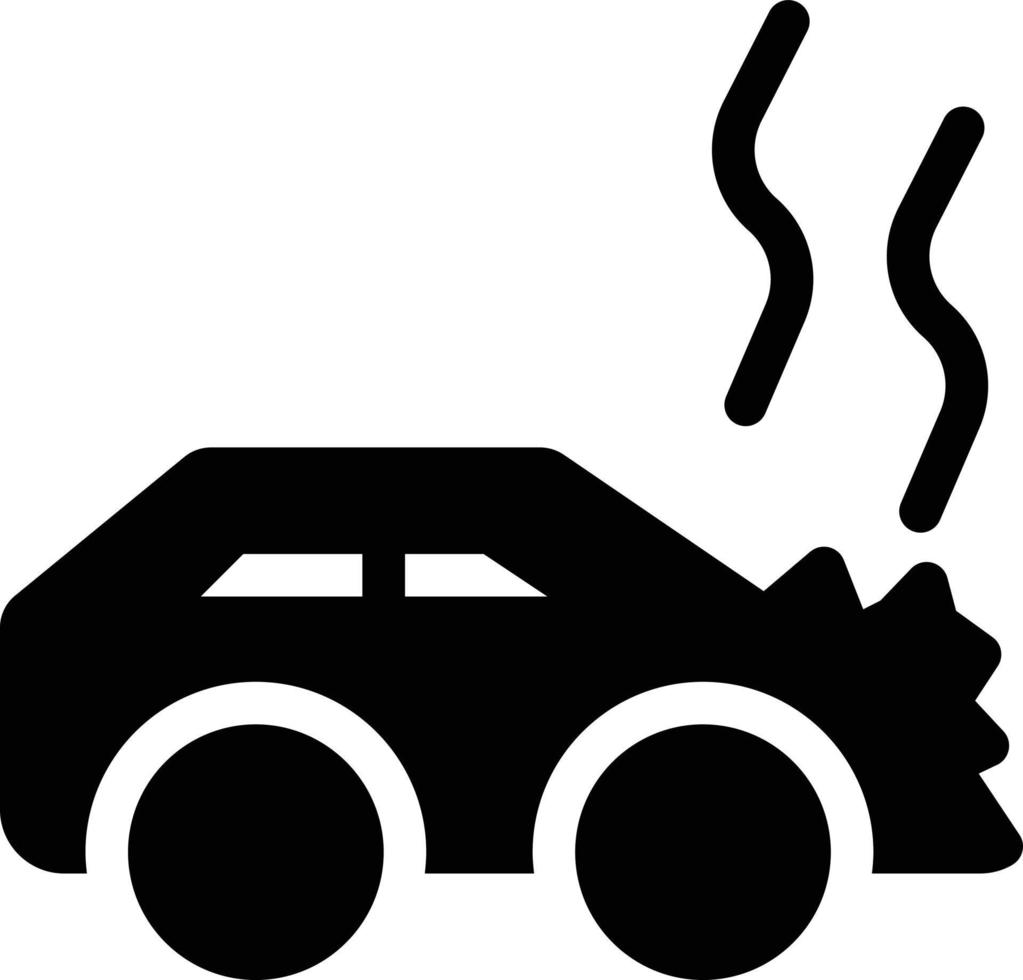 ilustración de vector de daño del motor en un fondo. símbolos de calidad premium. iconos vectoriales para concepto y diseño gráfico.