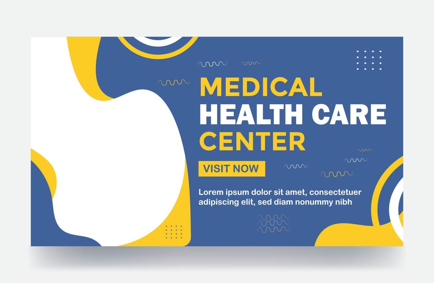 Medical healthcare thumbnail and web banner cove template vector