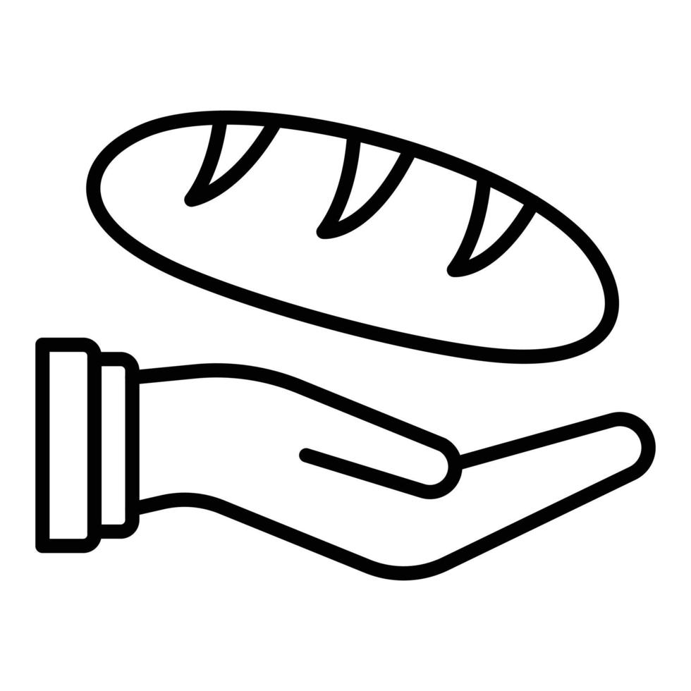 Bread Donation Icon Style vector