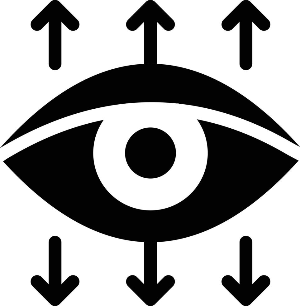 ilustración de vector de ojo en un fondo. símbolos de calidad premium. iconos vectoriales para concepto y diseño gráfico.