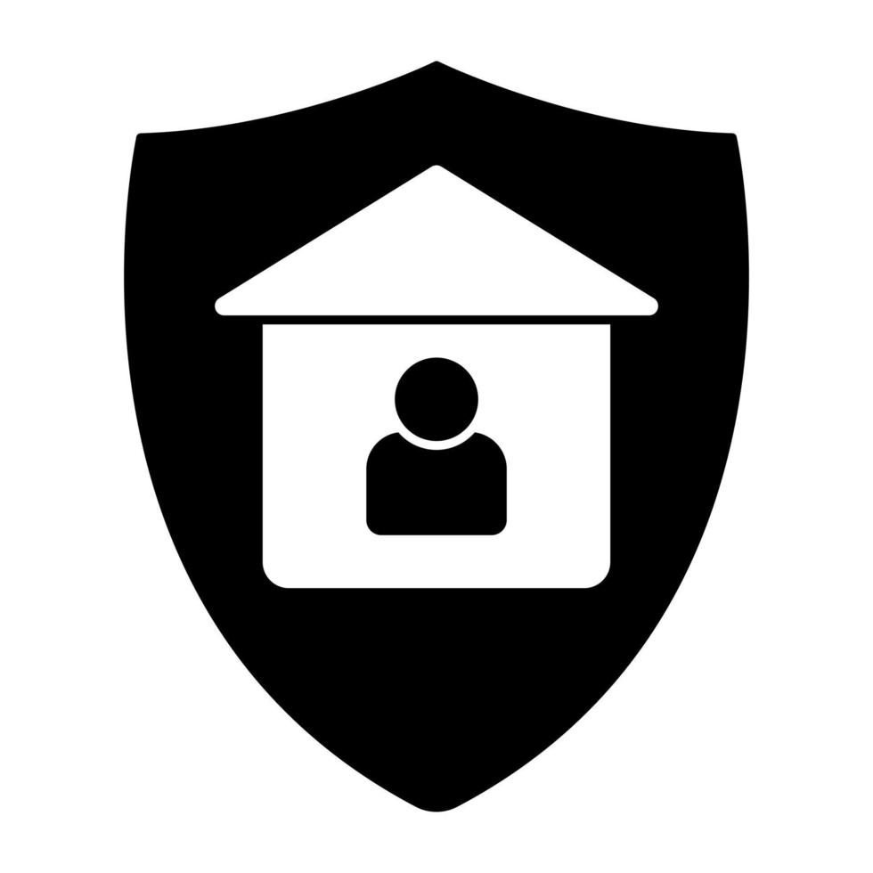 Modern design icon of stay home vector