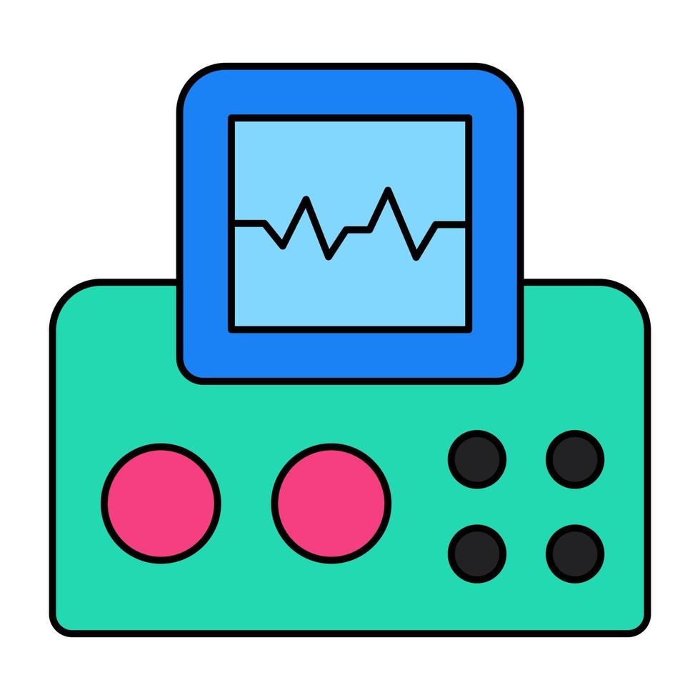 A Unique design icon of ecg monitor vector