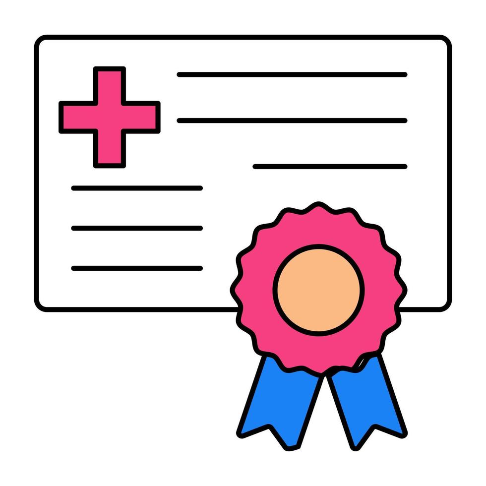 Modern design icon of certificate vector
