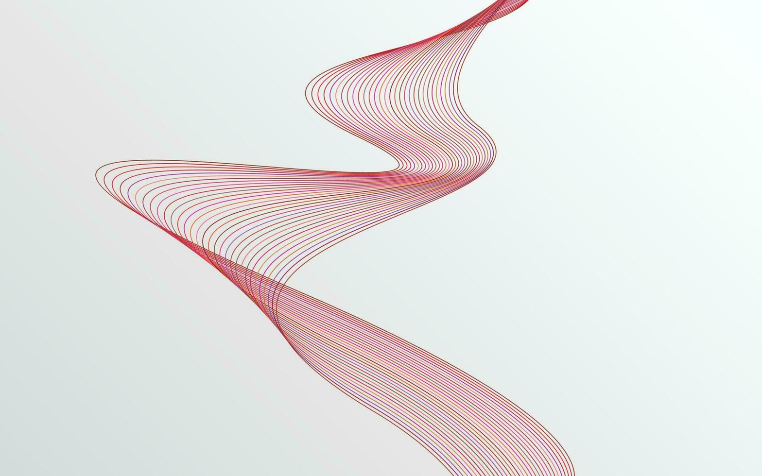 Wave of the many colored lines. Abstract wavy stripes background isolated vector